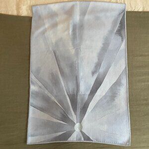 Gently Used Manduka Yogitoes Hot Yoga Mat Towel - Silver